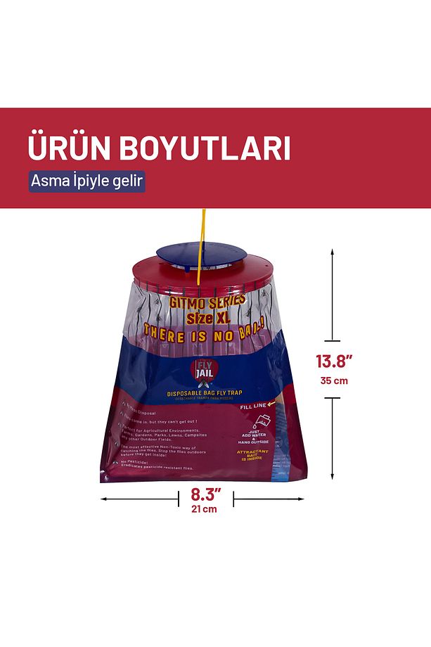 2 Adet Xl | Poşet Karasinek Tuzağı - 7