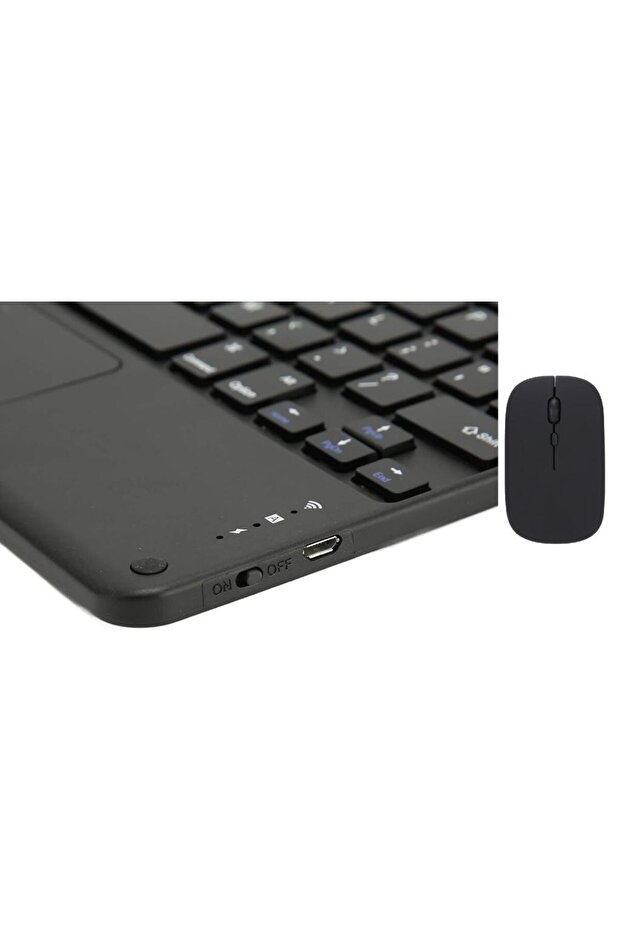 Technopc Ultrapad Tm-t10em 10.1" Uyumlu Bluetooth Şarjlı Touchpad'li Klavye Mouse Set - Siyah - 2