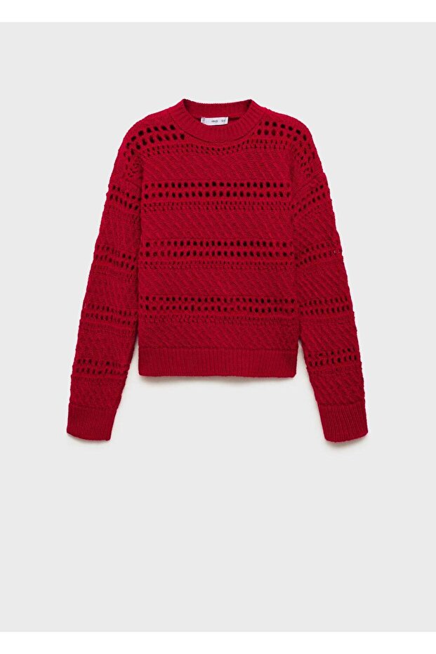 Ajur örgü kazak - 3