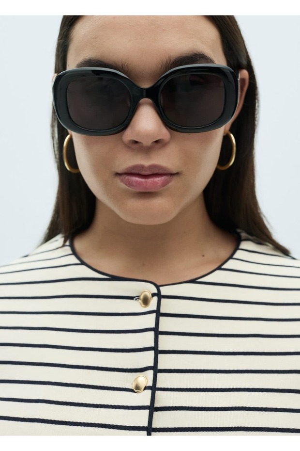 Çizgili örgü hırka - 5