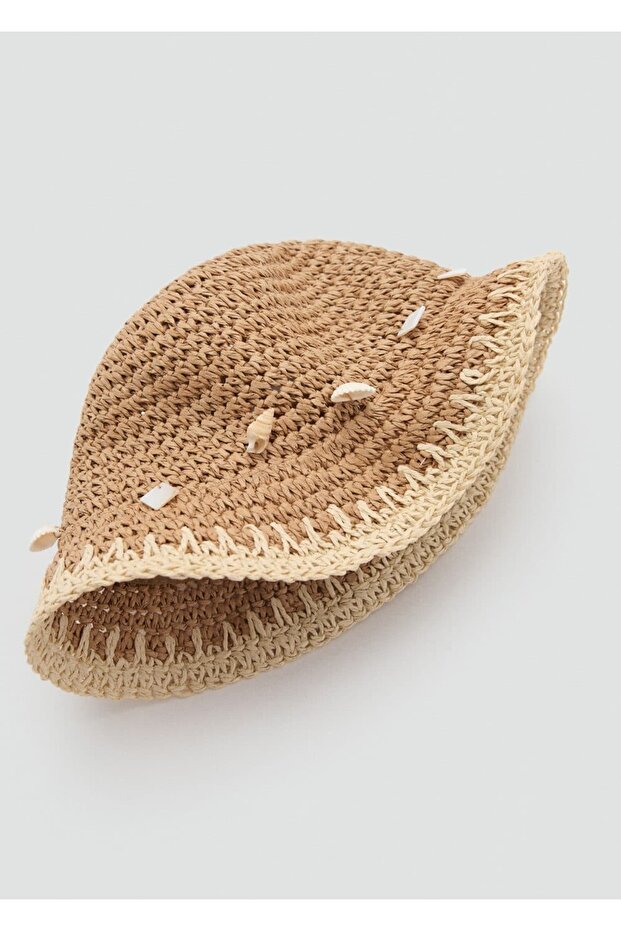 Kabuklu hasır şapka - 3