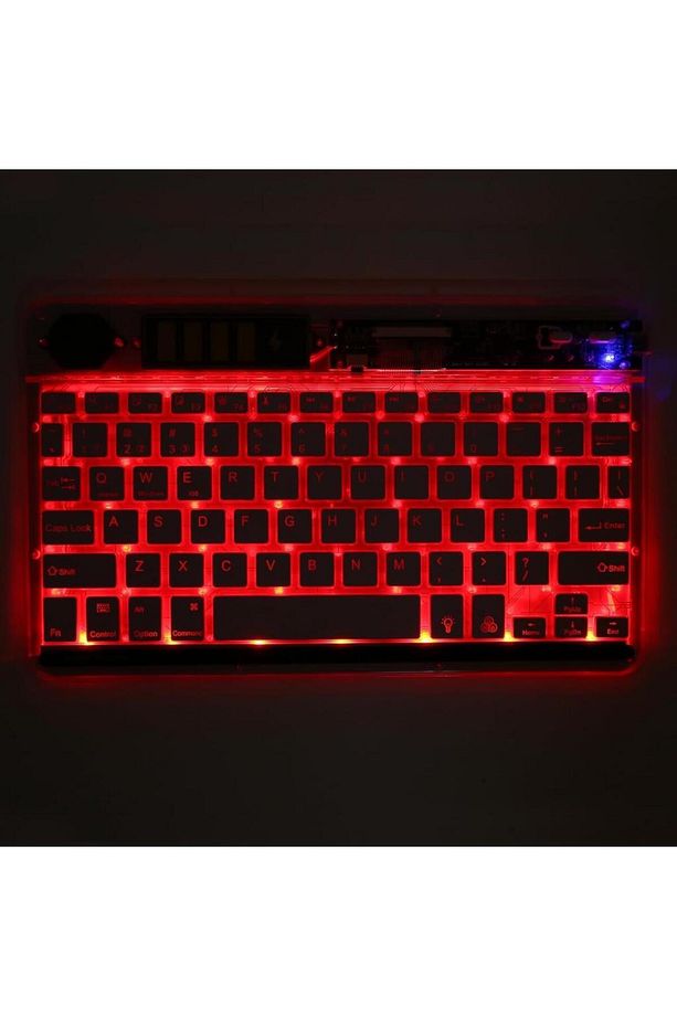 Reeder M11 Pro Max 11.97" Uyumlu Bluetooth Şarjlı Rgp 7 Renk Işıklı Klavye - Gri - 5