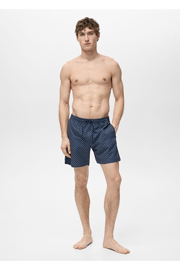 Geometrik desenli mayo - 2