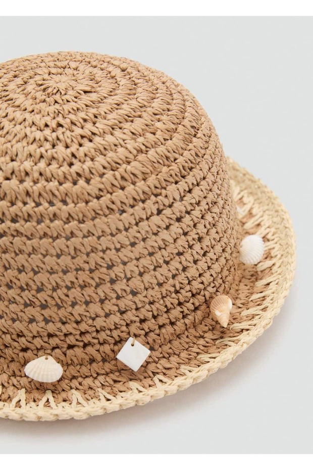 Kabuklu hasır şapka - 1