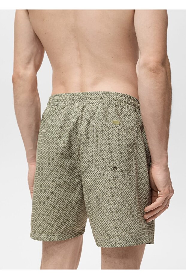 Geometrik desenli mayo - 8