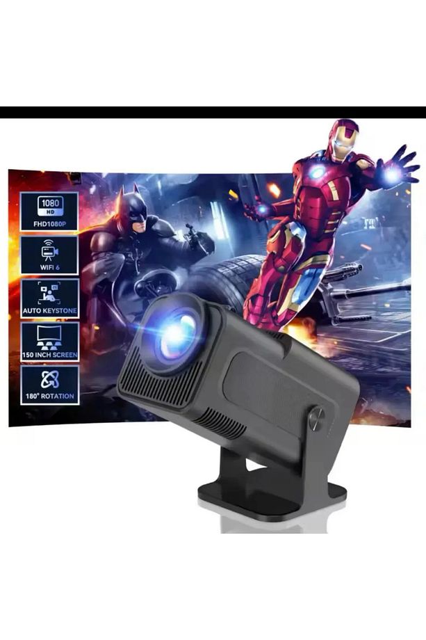 Taşınabilir Sinema Projektörü Ev Sineması Bluetooth Android iOS Akıllı Projeksiyon Gamepad OyunluPro - 5
