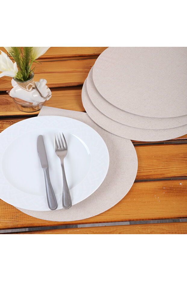 Linen American Serving and Supla and Supla Case. (Set of 6)