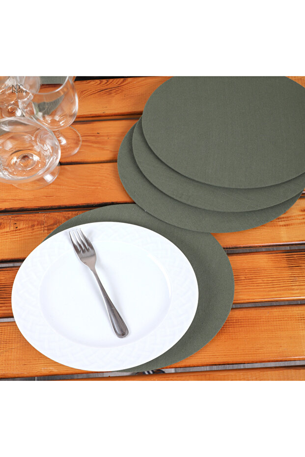 Linen American Serving and Supla and Supla Case. (Set of 6)