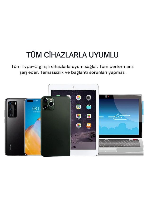 Yeni Nesil 25W Hızlı Şarj Seti Adaptor + Type C Kablosu iPhone 15 16 Samsung Realme Vb. Uyumlu - 6
