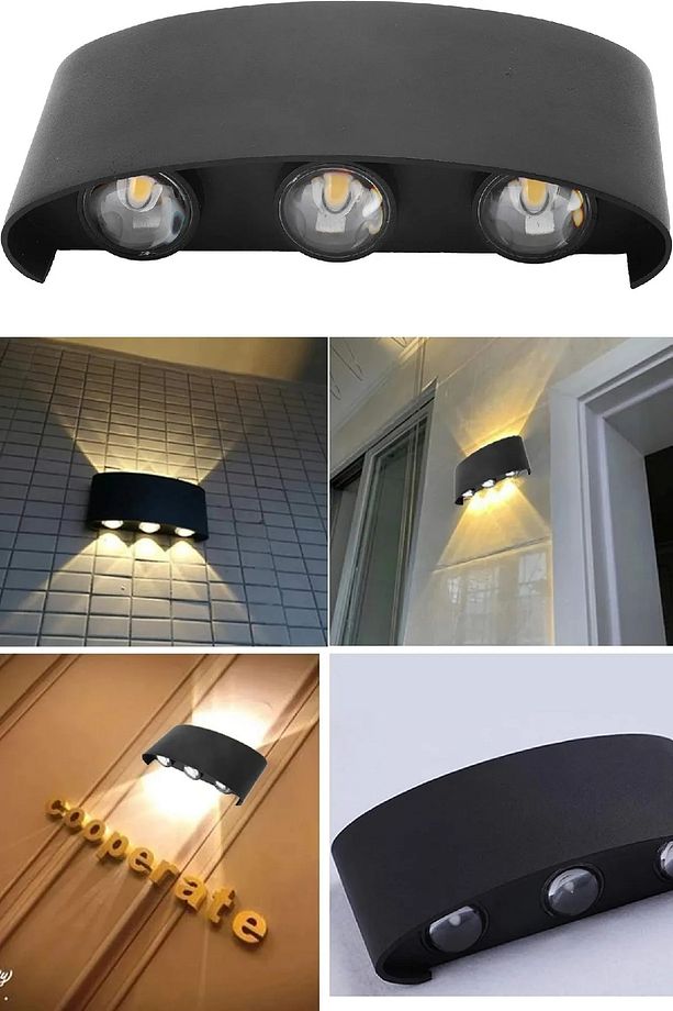 Modern Çift Yönlü LED Duvar Lambası Oturma Odası Yatak Odası Lambası Merdiven Koridor Lambası Aplik - 3