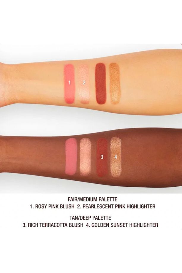 HOLLYWOOD BLUSH & GLOW GLIDE PALETTE LIGHT TO MEDIUM - 7