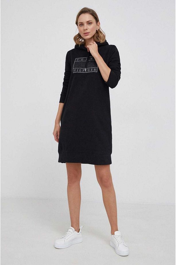 TH REG LUREX BOX KISA KAPÜŞONLU ELBİSE - 3