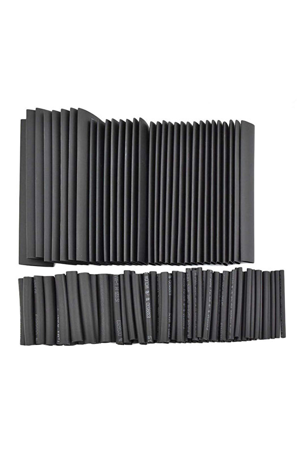 127 all black 127pcs Black Heat Shrinkable Tube Cable Insulation Sleeve Waterproof Electronic Lated