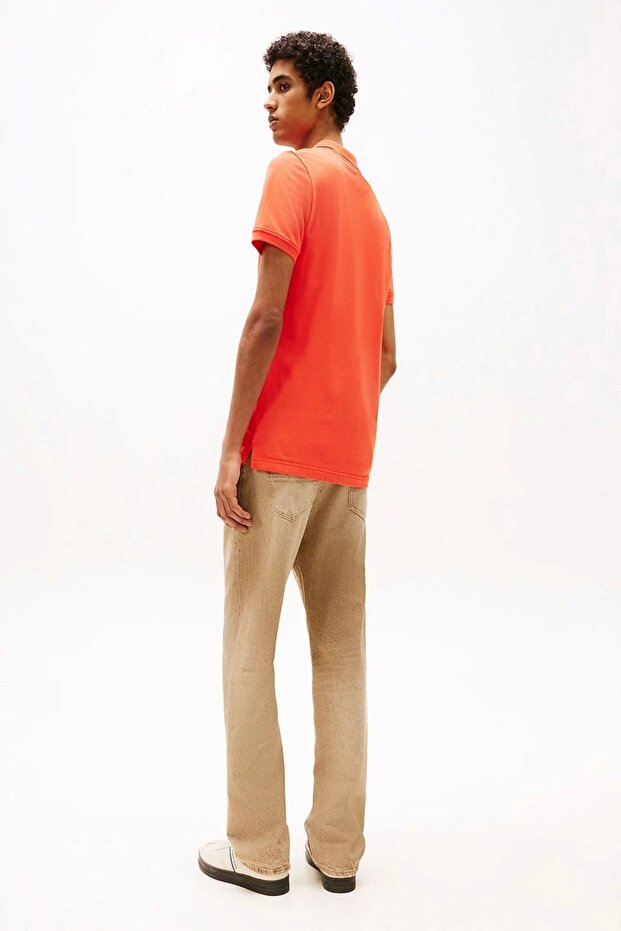 TJM SLIM PLACKET POLO EXT Erkek TURUNCU T-shirt DM0DM20676SN6 - 3
