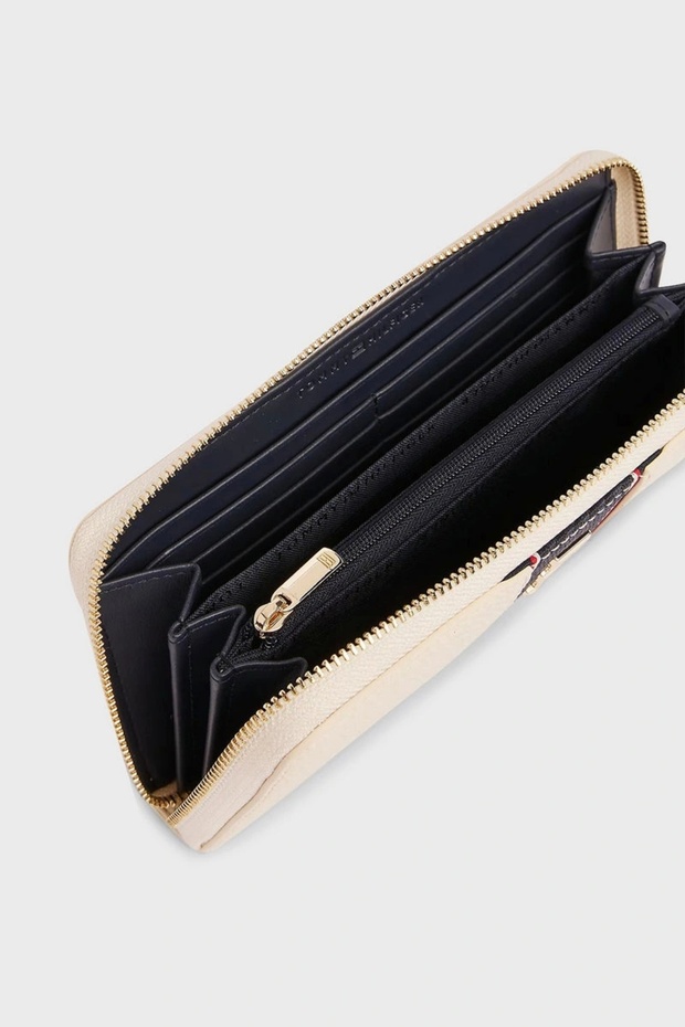 TH LEGACY LARGE ZA Kadın beyaz Cüzdan AW0AW16921AA8 - 3