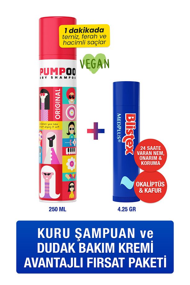 Kuruyan Ve Çatlayan Dudaklara Medplus Stick Pumpoo Orijinal Kuru şampuan 200ml - 1