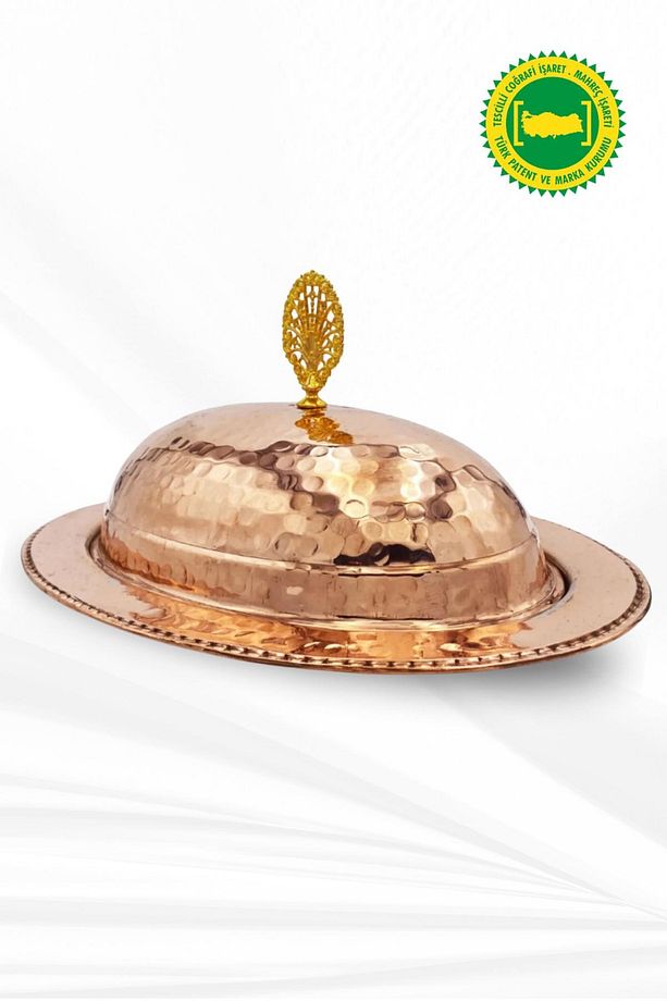 DÖVME BAKIR KAYIK SUNUMLUK KIRMIZI 25 CM - 1