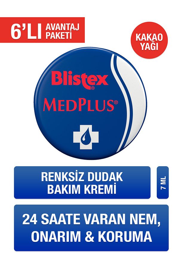Kuruyan Ve Çatlayan Dudaklara Yoğun Bakım (kavanoz) Medplus Jar 7 Ml X6 - 1