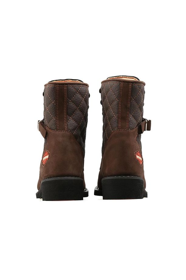 Kadın Kahve New Worker Dark Brown Deri Bot - 4