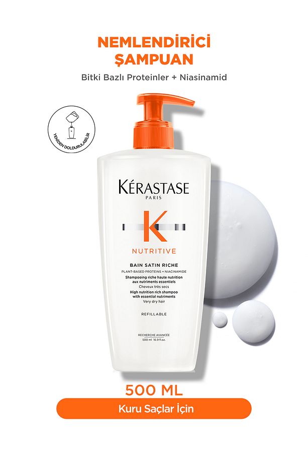 Nutritive Bain Satin Riche Yoğun Nemlendirici Şampuan 500 ml - 1