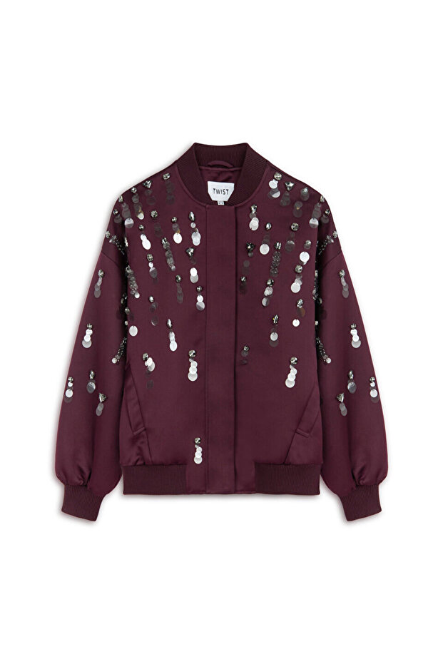 İŞLEMELİ BOMBER MONT - 3