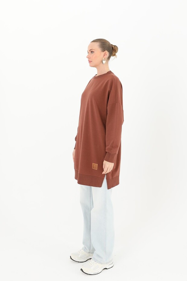Bisiklet Yaka Basic Araboy Tunik 30644 - 2