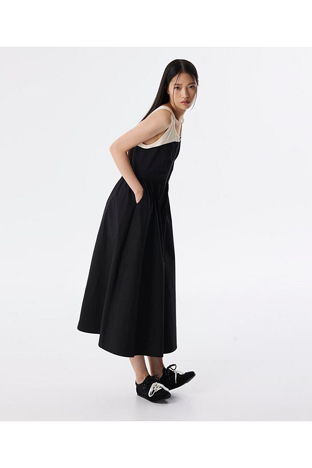 COLORBLOCK MİDİ ELBİSE - 6