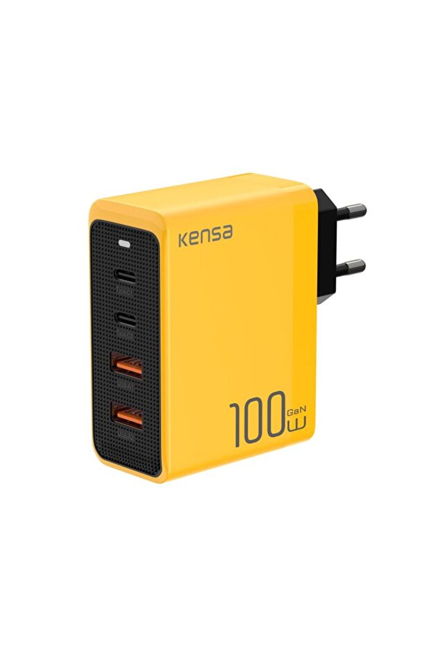 USB Giriş Şarj Adaptörü 100W Hızlı Şarz 2 Type - C + 2 tüm telefon ve şar cihazlarına uyumludur - 7