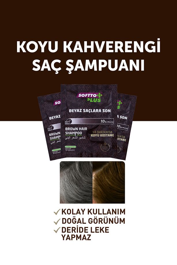 Kahverengi Erkek Ve Kadınlar İçin Şampuan 21 ml - 1