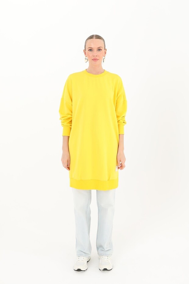 Bisiklet Yaka Basic Araboy Tunik 30644 - 1