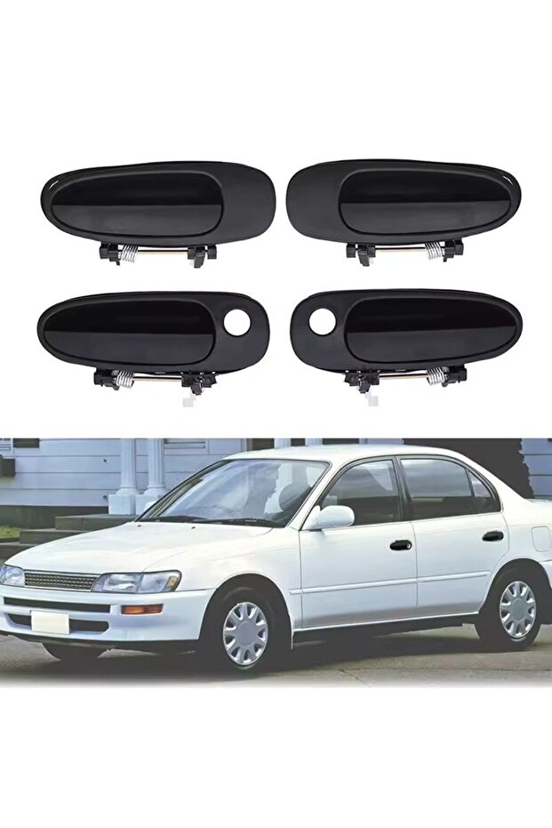 Door Handle Exterior Front - Rear Set Right + Left Toyota Corolla Ae101 Legend Series 1993-1998