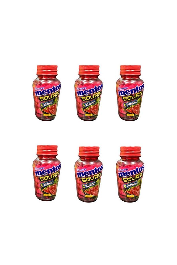 Sours Çilek Aromalı C Vitaminli Tablet Şekerleme 49 g x 6 Adet - 1