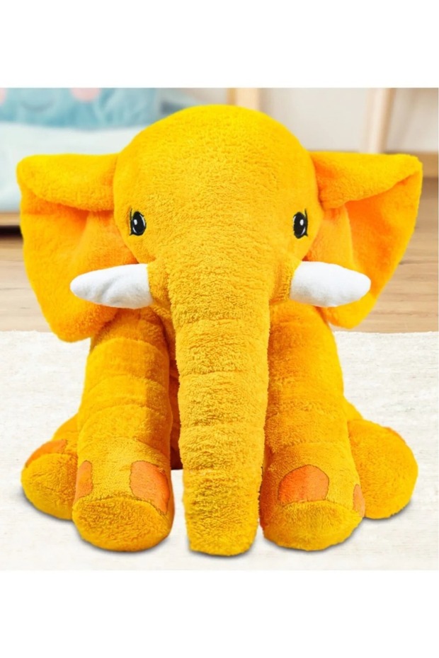 Pandamkee My Sleeping Buddy Elephant - فيل كبير ناعم من القطيفة مقاس 65 سم