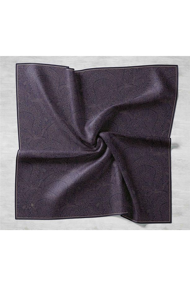Sarmaşık Desen Twill İpek Eşarp - 4