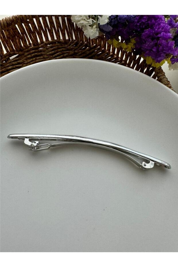Silver Long Bar Automatic Buckle