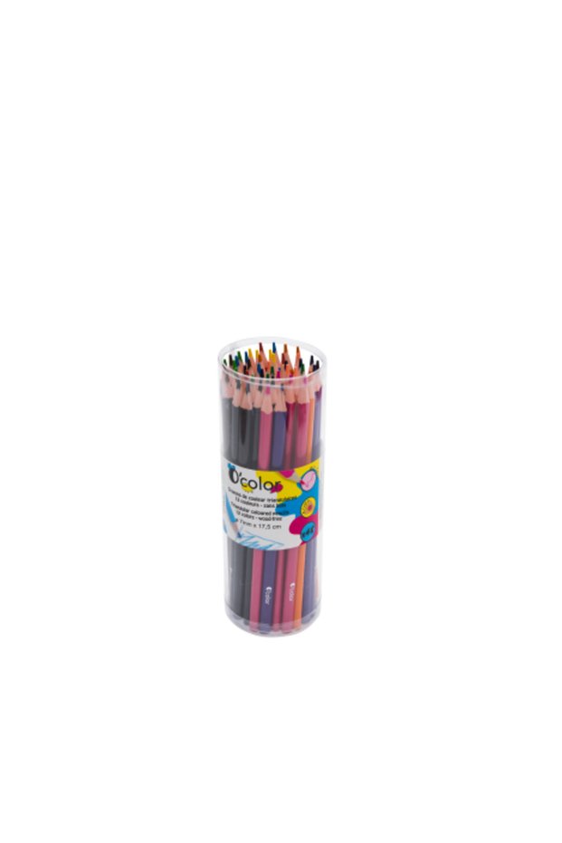 Set of 48 triangular colored pencils