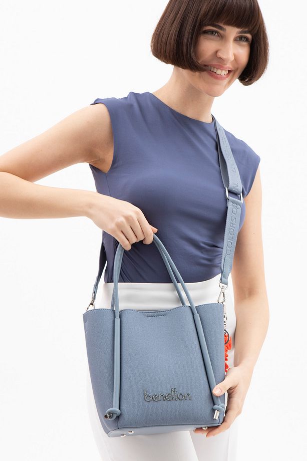BENETTON KADIN EL ÇANTASI MAVI BNT1531 - 2