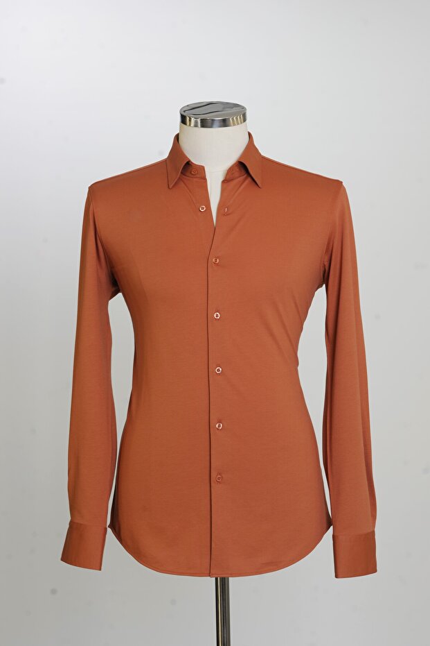 Paul Martin Knitted Fabric Straight Pattern Men's Shirt Pm3522R11