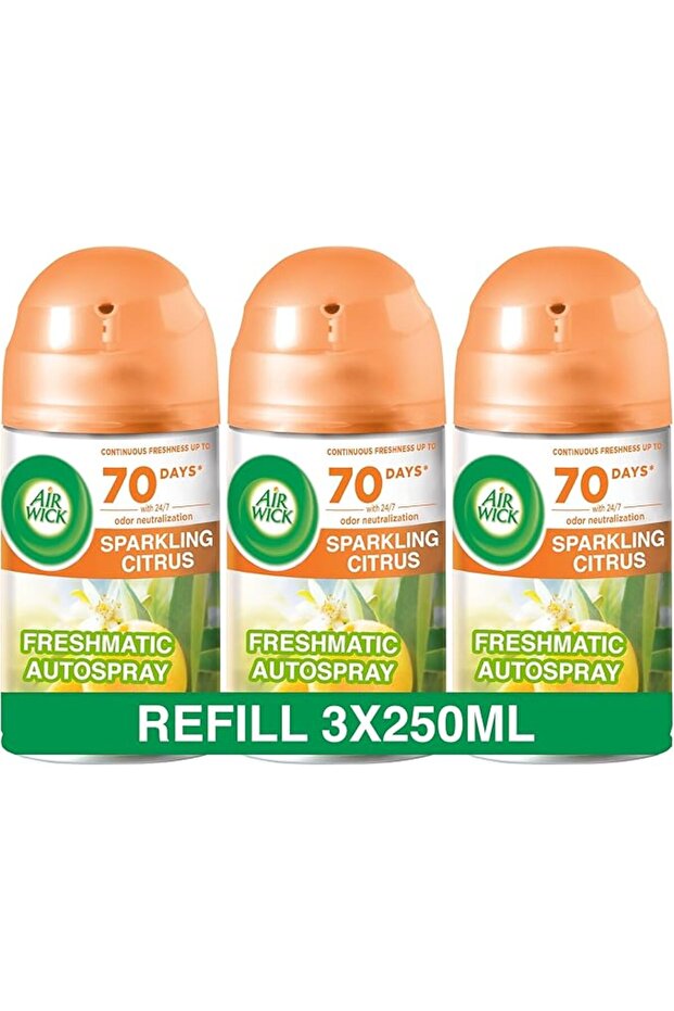 Air Freshener Freshmatic Refill Citrus 250Ml Triple Pack