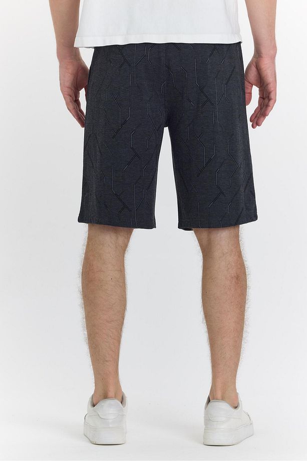 Erkek Polycotton Şort Antrasit 6049-A - 7