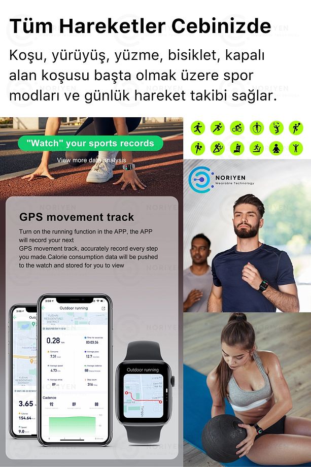 Yeni Nesil HK10 Ultra 3 Chat GPT Amoled HD Ekran Spor Sağlık Sensörlü iOS Android Uyumlu Akıllı Saat - 4