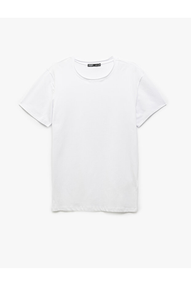 Short Sleeve Crew Neck Cotton Men's Slim Fit T-Shirt