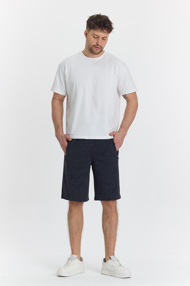 Erkek Polycotton Şort Antrasit 6049-A - 5