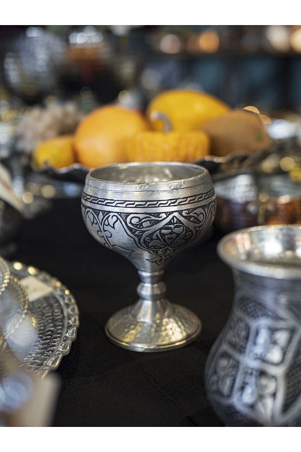Bakır Kadeh Oyma Nakış Işleme - 5
