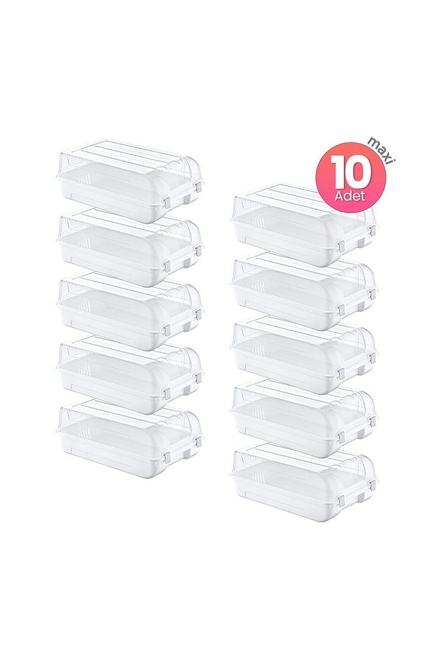 10'lu Set Erkek Beyaz Ayakkabı Kutusu - 4