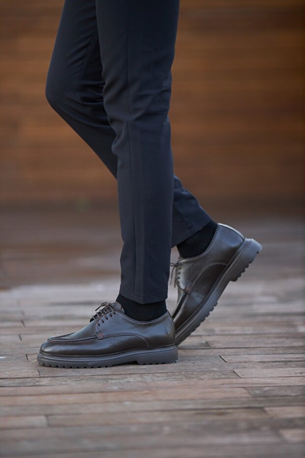 Arthur Model Eva Sole Laced Genuine Floater Leather Casual Shoes