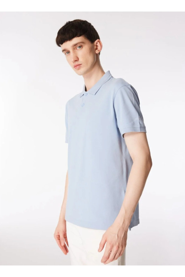 Minimalist Polo Neck Short Sleeve Men's T-Shirt - Casual Chic
