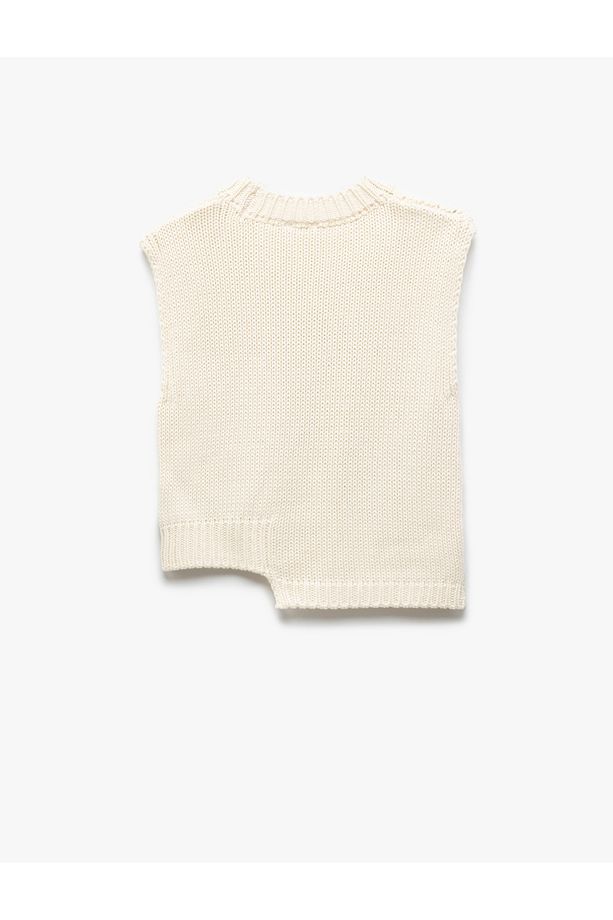 Bisiklet Yaka Örgü Detaylı Basic Triko Süveter - 2