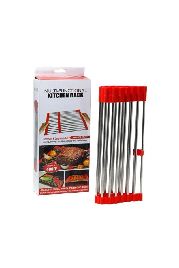 رف المطبخ القابل للتمديد متعدد الاستخدامات - 1