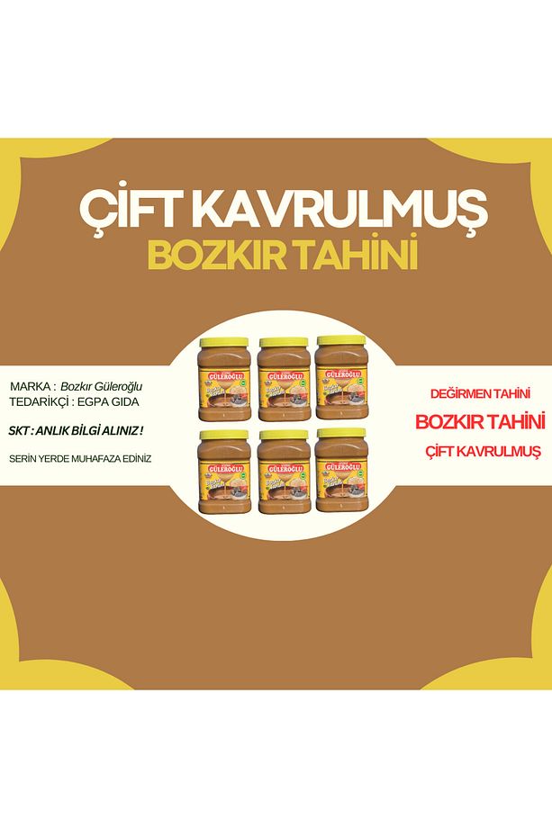 Çifte Kavrulmuş Bozkır Tahini 6’lı Set (6x800gr) - 3